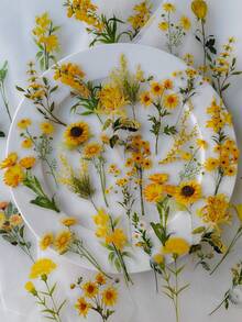 1 Pack 40pcs Fresh Sunflower Daisy Flower PET Stickers - DT1772 - View 2