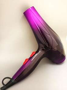 1pc Professional High Power Hair Dryer, Switchable Cold/Hot Air, 3 Adjustable Speed Settings, Equipped With Concentrator Nozzle And Diffuser, High Wind Speed High Rotation High Power, Suitable For Home And Professional Salon Use (Switch Color Based On Final Actual Photo) - Purple - View 6
