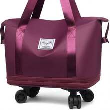 Rolling Travel Bags - Burgundy - View 2