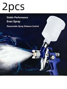 2/1pc Furniture Repair Spray Gun, Blue Durable Adjustable Air Pressure Stable Spraying Paint Gun, Suitable For Furniture/Car/Wall Painting Repair Men's Tool - Touch-up Spray Gun - View 9