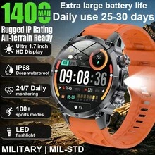 LIGE Fashion New Smart Watch 1400mAh Ultra Large Capacity, LED Flashlight, Compass, Call Answering, Water Resistant, Weather Forecast, Sports Tracking, Multi-Function Unisex Smart Sports Watch - View 13