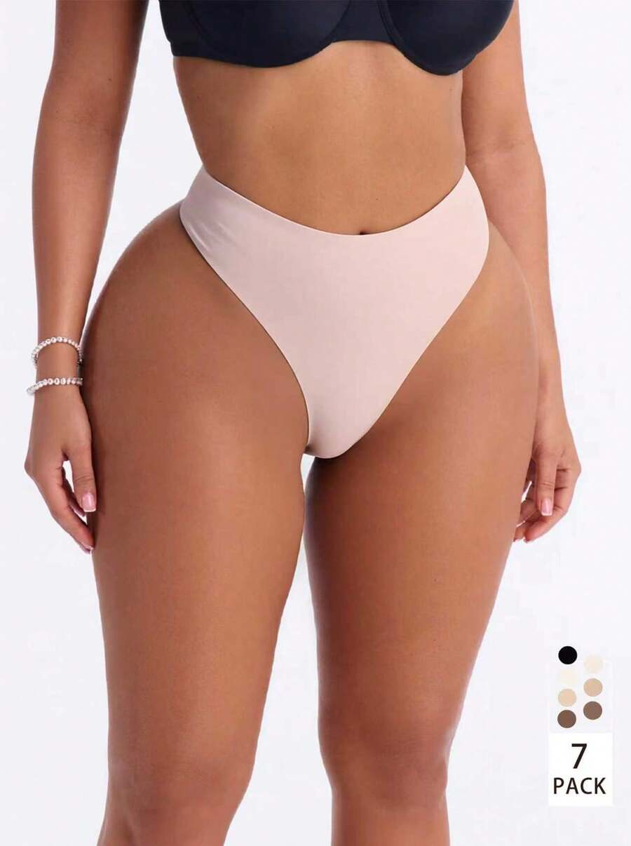 7 Pairs Women Sports Seamless Comfortable Breathable Sexy Triangle Panties