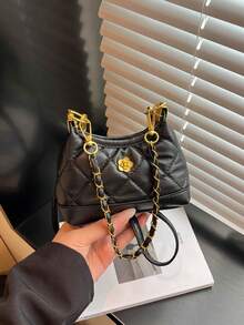 1PC Mini Handbag Crossbody Bag, Casual Minimalist, Chain Design, Non-Adjustable Shoulder Strap, Suitable For Daily Outings, Shopping, Travel, Photography, Compact And Convenient, Can Easily Hold Daily Essentials, Versatile Item, Fashion Favorite, Suitable For Various Styles And Occasions, Also The Best Gift For Teenagers - Multicolor - View 12