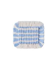 1/4pcs Boho Hand Woven Cotton Rope Coaster, Square Tassel Braided Heat Resistant Cup Mat, Striped Decorative Table Pad For Coffee Mug Tea Cup, Kitchen Dining Table Home Tabletop Decoration - Multicolor - View 10