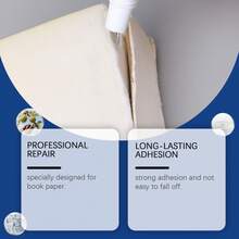 Book Repair Glue, Neutral Gentle Formula, Transparent Fast-Drying Adhesive For Books, Archives And Paper, Strong Adhesion And Non-Peeling, Meets Daily Book Repair Needs, Convenient And Quick, Practical Small Gift For Family And Friends On Holidays, Christmas And Halloween - A - View 6