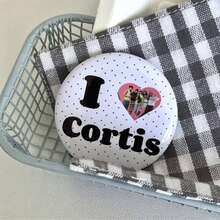 CORTI/S Korean Boy Band Cartoon Peripheral Cute Glossy Badge Backpack Charm Brooch, Suitable For Daily Wear, Collection Display, Holiday Birthday Decoration Gift - Multicolor - View 6
