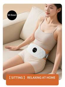 Portable Electric Waist And Abdominal Massage Belt, USB Rechargeable Abdominal Massager With LED Digital Display, 6 Adjustable Working Modes, For Waist And Abdominal Muscle Relief, Home Use - Multicolor - View 11
