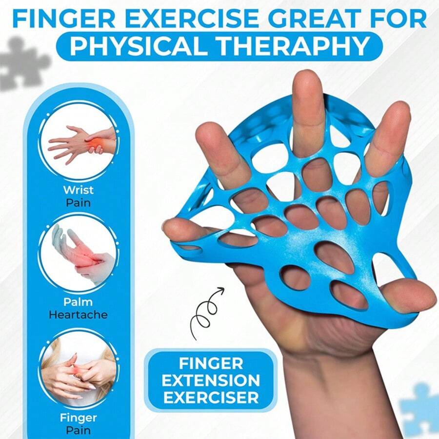 2pcs Finger Stretchers Hand Grip Strength Enhancer Resistance Band Exerciser, Suitable For Physical Therapy, Arthritis Relief And Forearm Training
