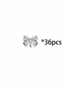 Small Red Christmas Velvet Bow With Ribbon, Christmas Tree Bow For DIY Christmas Crafts, Wreaths, Home Decor, Gift Wrapping - Multicolor - View 11