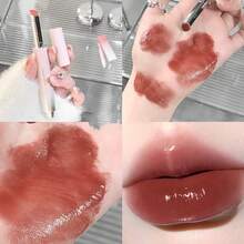 Bálsamo labial de color con brillo de espejo, labios hidratantes de alta pigmentación, efecto voluminizador de larga duración, nutritivo y mejorador de la condición de los labios, suavizante y añade volumen a los labios, sin manchas, regalo ideal para graduación, esenciales para niñas, cuidado diario de la piel - Multicolor - Ver 15