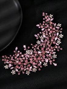 Handmade Iridescent AB Crystal Rhinestone Hair Comb, Gold Tone Bridal Hair Accessory For Women, Suitable For Wedding, Bridesmaid, Prom, Party And Formal Occasions - Color - View 16