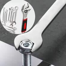 UNISURE 11pcs Universal Wrench Tool Set, 10pcs Metric Double-Ended Wrenches 4-11mm + 6" Adjustable Wrench, High Carbon Steel Material, Simple Silver Open/Box End And Adjustable Jaw Details, Multi-Function Wrench Tool Set For Tightening Bolts, Suitable For Bicycle Repair, Furniture Assembly And Father's Day Gift - 10-piece Double-ended Wrench Set + 1 Adjustable Wrench - View 6