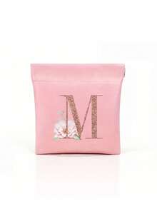 Sparkling Rose Letters Stamp Mini Storage Pouch, Women's Coin Purse, Self-Closing Multi-Functional Organizer Bag Chargers And Cables - Portable Carrying Pouch Suitable For Lipstick, Coins, Earphones, Data Cables, Keys, Jewelry, And Charging Cords - Multicolor - View 18