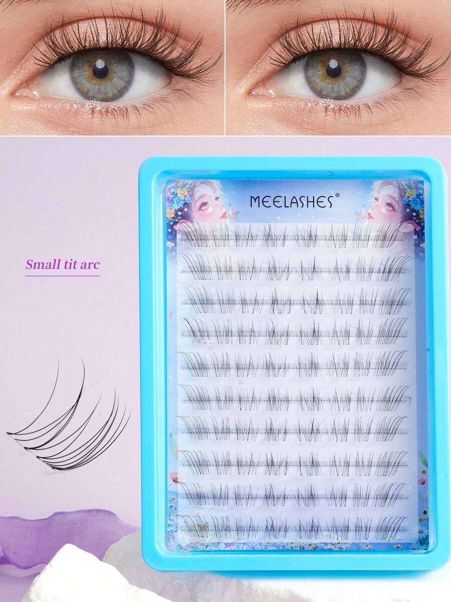 Natural Curved Soft False Eyelashes With Winged Fox Eye Tail - View 1