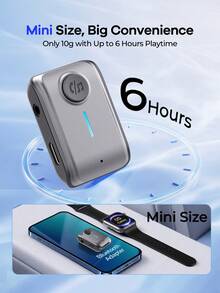 REMAX Mini Bluetooth 5.3 Audio Receiver, Plug And Play, Built-In High-Definition Microphone Supports Hands-Free Calling, High-Definition Sound Quality And Stable Low-Latency Transmission, Suitable For Car Audio, Speakers And Wired Headphones, Car Accessories, Car Essentials, Car Supplies - Silver - View 10