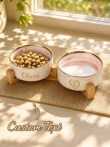 Personalized Ceramic Pet Bowl – Customized Cat & Dog Food Bowl, Custom Design Dog Bowl, Personalized Dog Food Bowl With Name, Dog Gift, Cat Gift, Gift For Dog Lovers - Multicolor - View 11