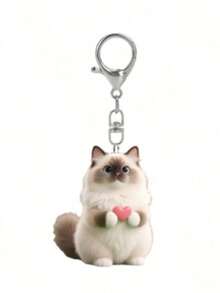 Fashion 2D Cat Pendant Coin Purse, Card Holder Coin Purse, Minimalist Anti-Theft Small Wallet, Travel Back To School Daily Accessory - Multicolor - View 14