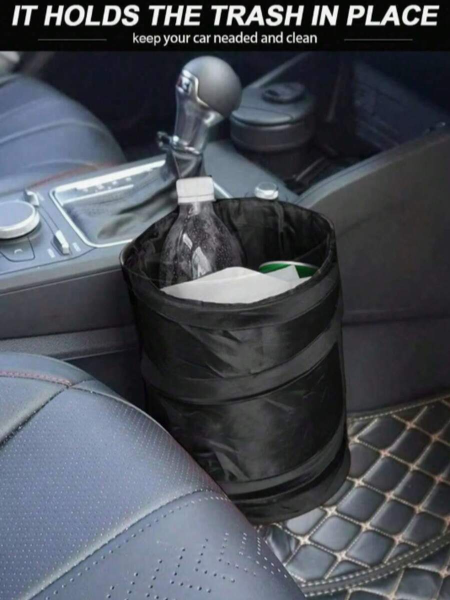 Car Trash Can, Car Storage Box, Foldable Trash Can, Easy To Clean Car Interior Accessories, Car Trash Can, Small Car Trash Can, Car Accessories, Car Interior Accessories, Hanging Car Trash Can Suitable For Vehicles, Compact Foldable Design Suitable For Car Interior Space