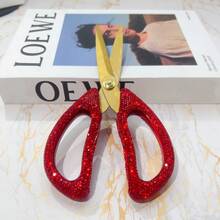 1pc High Quality Rhinestone Scissors, Stainless Steel Portable Craft Scissors For Office, Home, Paper Cutting, Opening Packages, Trimming Bangs, Cutting Threads, Crafting, Opening Ceremony, Sewing Tool - Multicolor - View 8