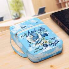 Funda de Biblia floral tropical con asa, estuche de estudio, estuche de transporte para estudio cristiano, bolsas de lona, regalos de Navidad - Accesorios Faith - Ver 4