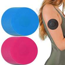 5pcs Waterproof Breathable Pre-Cut Sensor Adhesive Patches, Sweat-Proof, Low-Allergenic, Latex-Free (Stickers Only, Sensor Not Included) - Multicolor - View 1