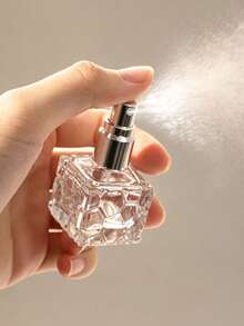 1pc 10ml Exquisite Refillable Aluminum Spray Tip Glass Bottle Diamond Pattern Small Perfume Atomizer Bottle For Travel Cologne Perfume Pump Box Bottle Portable, Room, Bedroom, Daily Applicable Bottle,Jar,Perfume, Glass Containers, Perfume Sprayers - View 9