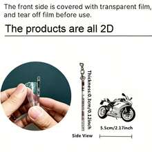 somoving 3pcs Motorcycle Design 2D Flat Acrylic Keychains, Non-3D, 0.3cm Thick, Durable Clear Printing, Cute Motorcycle Pendant, Fashionable Handbag Charm, Car Key Ring, Creative Gift For Riders And Motorcycle Enthusiasts - Multicolor - View 9