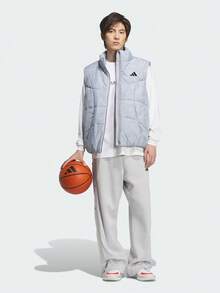 Adidas 男款 GSH VEST 百搭棉質背心 KC2755 - 藍銀色 - 查看 6