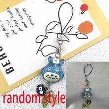 1pc Totoros Y2K Style Blue Phone Charm Keychain, Anime Cat Cosplay Theme Pendant Accessory, Multi-Functional, Can Be Worn Directly Or Used As DIY Craft Handmade Creation Part, Enriching Handmade Content, Eye-Catching Design, Suitable For Personal Collection Or As A Thoughtful Holiday Gift For Fellow Fans - Multicolor - View 8