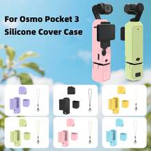 Compatible With Osmo Pocket 3, Silicone Protective Case, Gimbal Protective Cover, Lens Protector, Anti-Scratch Protective Case, Shockproof Protective Case, Soft Silicone Protective Case, Dustproof Accessories, Camera Body Accessories - View 3