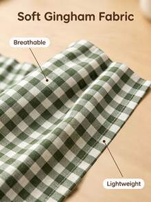Plaid Ruffled Oven Door Curtain With Bow, Farmhouse Style Kitchen Oven Handle Cover, Detachable Decorative Kitchen Cabinet Curtain, Home Kitchen Decor - Ruffled Edge - View 9