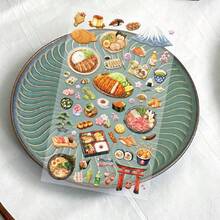 Food Stickers For Phone Case, Keyboard, Tablet, Diary, Notebook, Laptop, Planner, Guitar, Helmet, Skateboard - Japanese Food - View 1