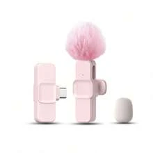 HITOZON 無線領夾式麥克風－智慧降噪、即插即用，相容 iPhone 與 Android 智慧型手機－適用於影片錄製、教學、採訪、播客 - 粉色 - 查看 11