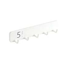 1PC Row‑Style No‑Drill Adhesive Hook, Strong Traceless Wall‑Mount Hanger, Multifunctional Towel Rack, Practical Small Wall Hook For Kitchen, Bathroom, Washroom, Ideal For Utensils, Towels & Household Item Daily Storage Organization Usew - White - View 6