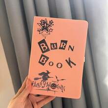 Hardcover Notebook, Burn Book Halloween Witch Print Journal, A5 & A6 Lined Writing Notebook With Elastic Band, 192 Pages Travel Diary Notepad - Lined Notebook - View 6