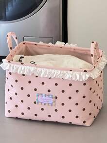 Wave Point Foldable Dirty Clothes Basket Storage Basket, Bathroom Laundry Basket, Toy And Miscellaneous Storage Basket Storage Bucket - Multicolor - View 16
