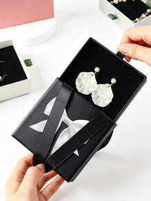 Korean Style Bow Style Jewelry Box, Mini Necklace/Ring/Earring Storage Box,Perfect For Birthday/Wedding/Anniversary/New Year/Valentine's Day Gift, Women's Gift, Men's Gift, Mother's Gift, Father's Gift, Grandfather's Gift, Grandmother's Gift - Multicolor - View 4
