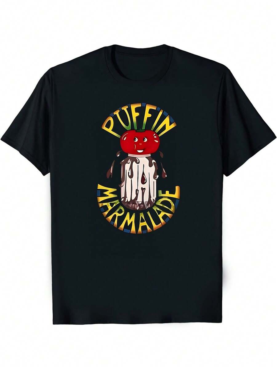 Unisex Adult T-ShirtThere's No God Yuri‑Gagarin Space‑Graphic  Unisex Regular‑Fit Atheist Casual Crew‑Neck Tee - Black - View 1