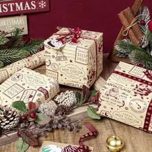 1 Roll Of Wrapping Paper Featuring Arctic Postal And Santa Claus Motifs, Printed On Coated Paper; Suitable For Christmas, Holiday Decorations, Birthday Parties, Gift Wrapping, And Holiday Gift Boxes-Dimensions: 43 Cm * 500 Cm (17 Inches * 16.4 Feet) - Multicolor - View 6