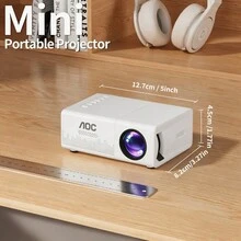 AOC Entry-Level Home Cinema Projector | 240P Native Resolution & 1080P Support | Simple Plug-And-Play Movie Projector, Suitable For Cozy Bedroom And First-Time Viewing, HDMI Cable Not Included - Video Projector - View 2