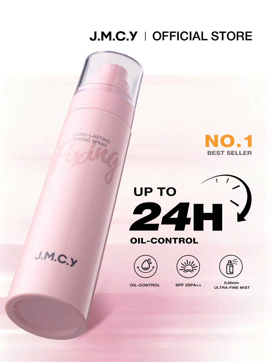 J.M.C.Y Setting Spray - Lightweight, Moisturizing, Oil-Controlling, Long-Lasting Makeup Wear, Sweat-Resistant, Smudge-Proof, Fine Mist, No Cakey Finish, Compact And Portable, Suitable For Daily Commute, Date, Party, Travel Touch-Ups, Christmas, Halloween - 150ml - View 1