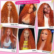 Smilegirl Human Lace Wigs - Deep Wave - View 7