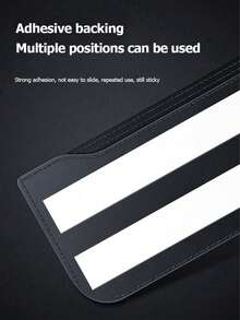 1pc Car Storage Bag, Adhesive Phone Holder, Multi-Functional Mesh Pocket Organizer, Car Storage Box Accessory - A - View 6