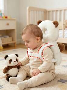 HAPPY WALK 2nd Generation Upgraded Baby Head Protection Pad - Designed For Infants During Crawling And Walking Stages, With Walking Assistance Protection Function. Equipped With Adjustable Straps To Provide Head Protection For Your Baby. Perfect For Use During Infant Crawling And Walking Stages, An Ideal Choice For The Christmas Season. Baby Head Protection Pillow, Large Size - Multicolor - View 2