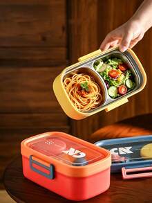 Insulated Lunch Box, Portable Insulated Food Jar, Multi-Functional Insulated Stew Pot Suitable For Office, School, Travel - Multicolor - View 3