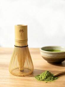 1pc Bamboo Coconut Tree Matcha Whisk Holder, Tea Spoon, Japanese Matcha Song Dynasty Tea Ceremony Preparation Tool 100-Piece Set Rack, Matcha Accessories, Matcha Tools - Multicolor - View 7