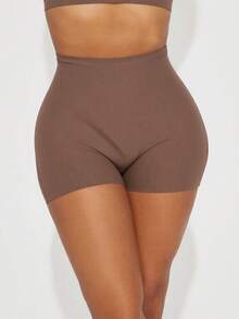 3pcs Women's Seamless High Waist Shorts, Multicolor Safety Shorts 2-In-1 Tight Breathable Comfortable Slip Shorts - Mixed color - View 4