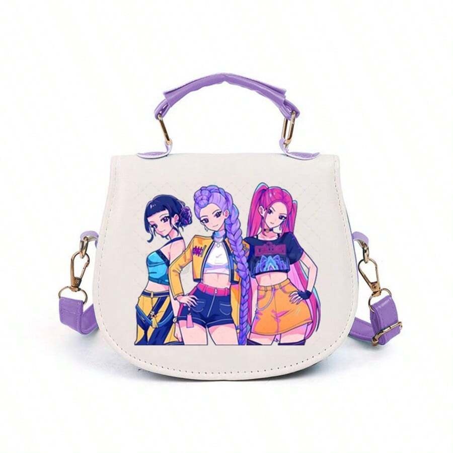 Hasbro Korean Style Kpop Merchandise Printed Fashion Shoulder Bag Portable Women's Handbag - Multicolor - View 1