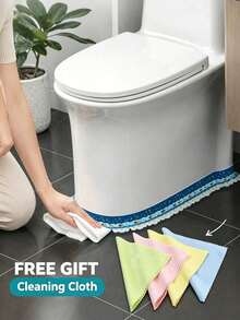 Peel And Stick Toilet Base Seal Strip, Waterproof Decorative Edge Trim Tape, Self‑Adhesive Cute Pattern Caulk Strip For Bathroom Toilet Base Wall Corner - Multicolor - View 2