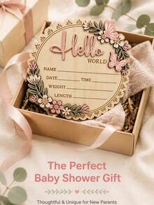 Custom Baby Name Announcement Wooden Sign, Baby Coming Soon, Newborn Welcome Gift, Hospital Sign For Baby Boy Or Baby Girl - Bulletin Board - View 5